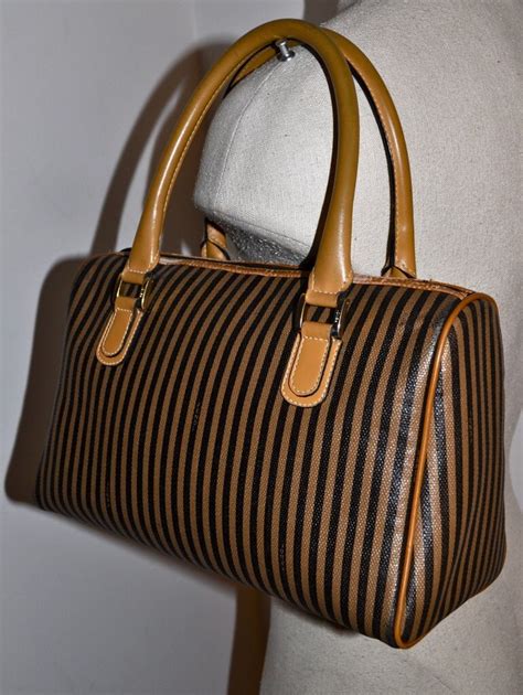 vintage striped fendi bag|authentic vintage Fendi handbags.